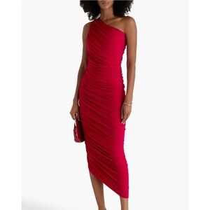 NORMA KAMALI
Diana one-shoulder ruched stretch-jersey gown